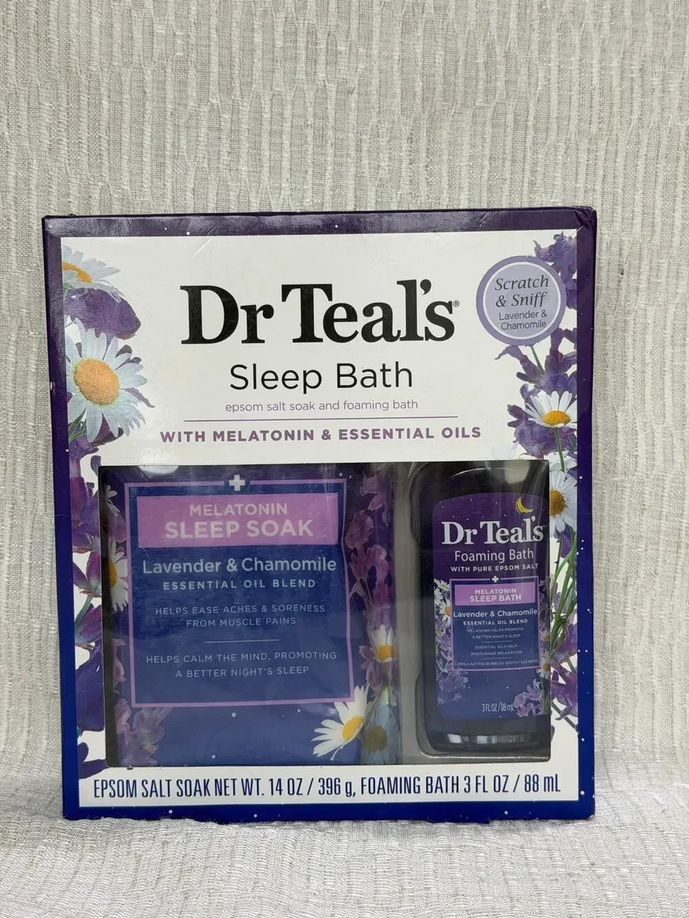 Dr Teal's Sleep Bath Epsom Salt Soak and Foaming Bath Lavender & Chamomile